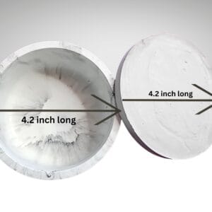 Luxury Hand-Cast Marble Effect Trinket Box • Decorative Container with Lid • Candle Vessel • Planter • Collectible Home Décor