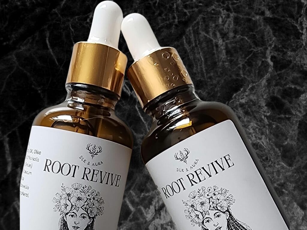 Root Revive Herbal Hair Oil bottles